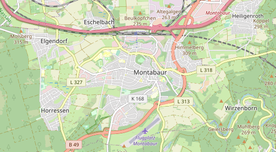 physical therapy on map