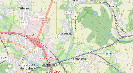 physical therapy on map