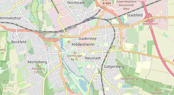 physical therapy on map