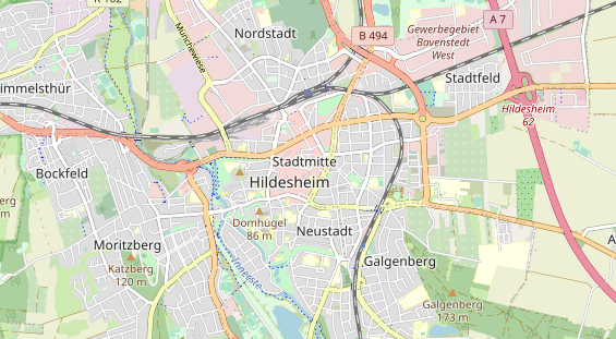 physical therapy on map