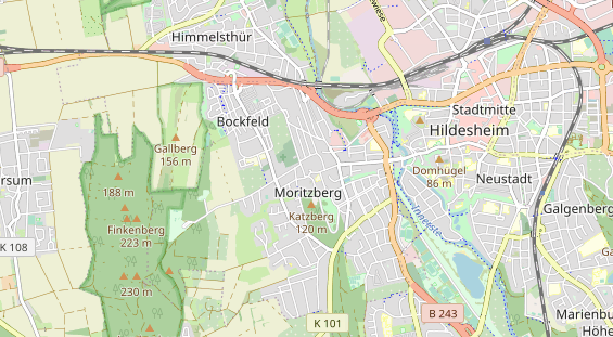 physical therapy on map