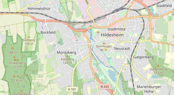 physical therapy on map