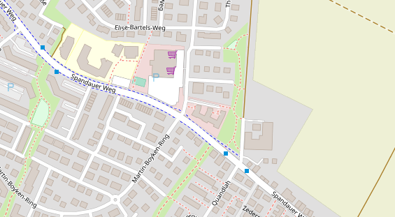 Physiotherapie auf Satellitenbild