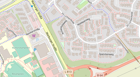 Physiotherapie auf Satellitenbild