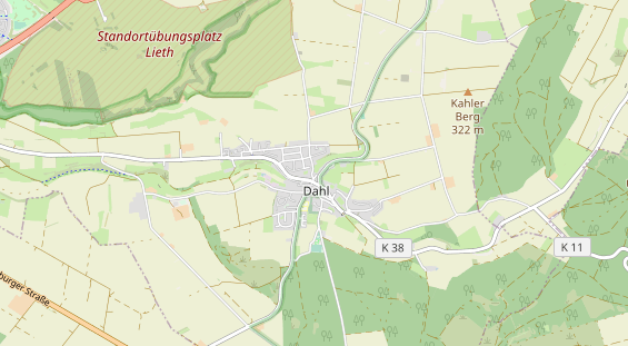 physical therapy on map