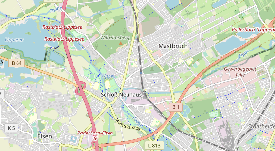 physical therapy on map