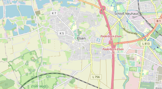 physical therapy on map