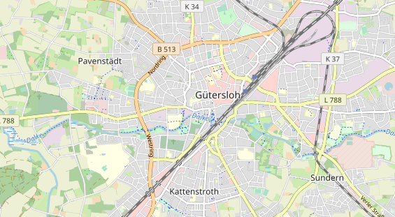 physical therapy on map