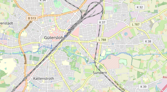 physical therapy on map
