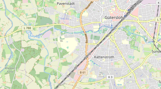 physical therapy on map
