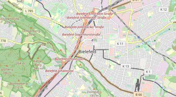 physical therapy on map