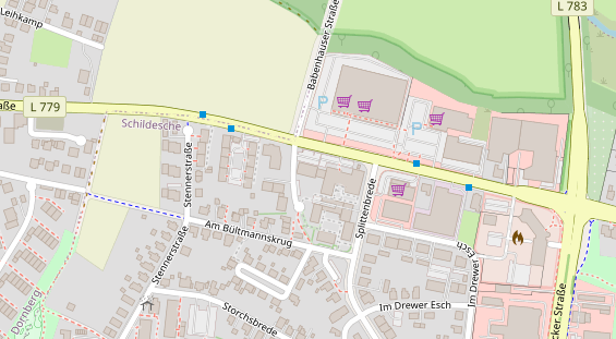 Physiotherapie auf Satellitenbild