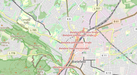 physical therapy on map