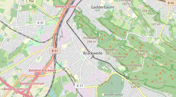 physical therapy on map