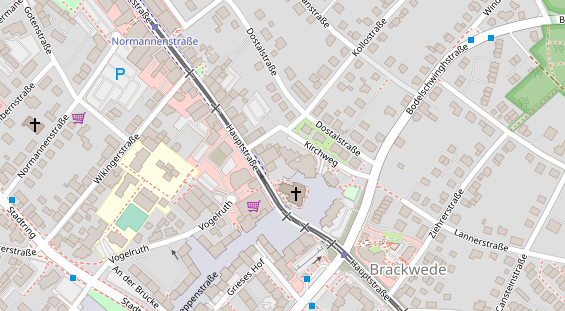 Physiotherapie auf Satellitenbild