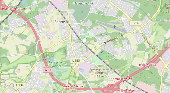 physical therapy on map