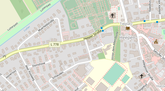 Physiotherapie auf Satellitenbild