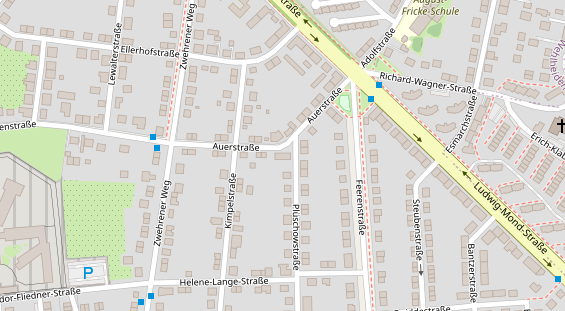 Physiotherapie auf Satellitenbild