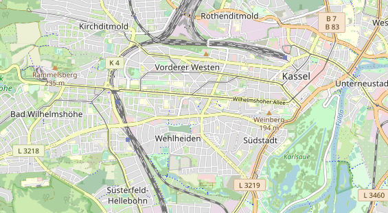 physical therapy on map