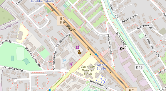 Physiotherapie auf Satellitenbild