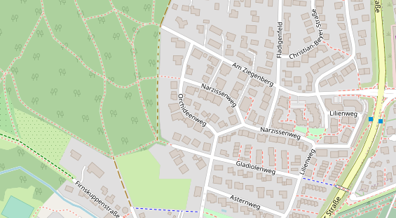 Physiotherapie auf Satellitenbild