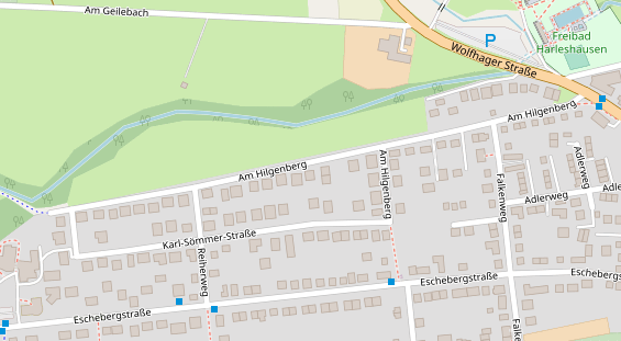 Physiotherapie auf Satellitenbild