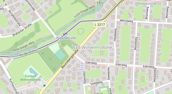 Physiotherapie auf Satellitenbild