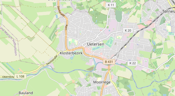 physical therapy on map