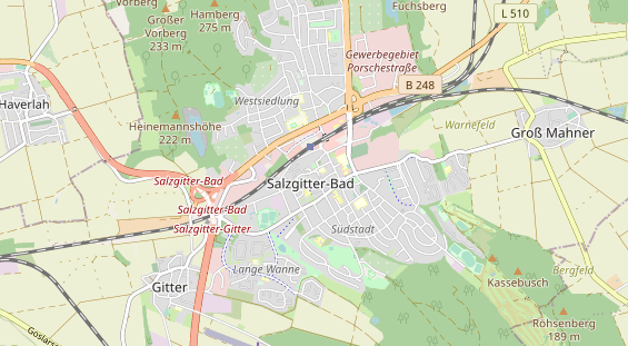 physical therapy on map