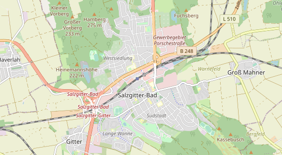 physical therapy on map