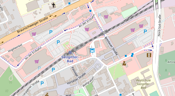 Physiotherapie auf Satellitenbild