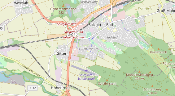 physical therapy on map