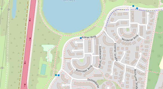 Physiotherapie auf Satellitenbild