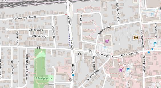 Physiotherapie auf Satellitenbild