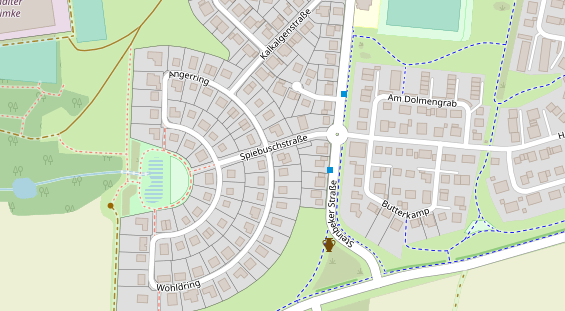 Physiotherapie auf Satellitenbild