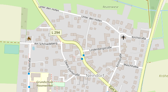 Physiotherapie auf Satellitenbild