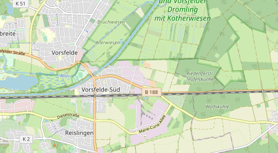 physical therapy on map