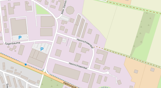 Physiotherapie auf Satellitenbild