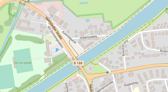 Physiotherapie auf Satellitenbild