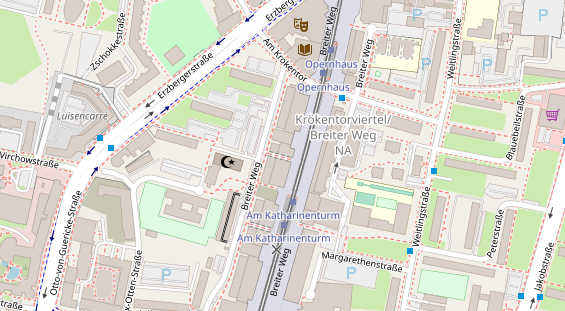 Physiotherapie auf Satellitenbild