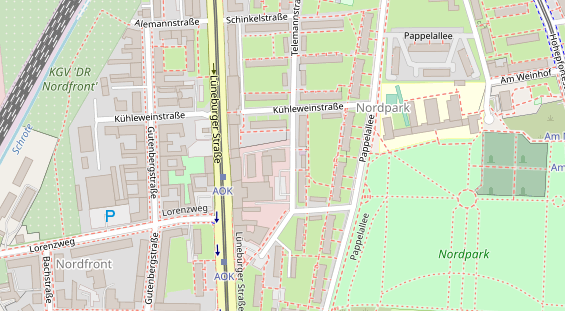 Physiotherapie auf Satellitenbild