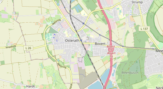 physical therapy on map