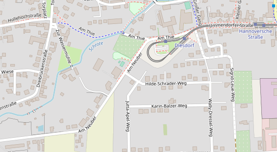 Physiotherapie auf Satellitenbild