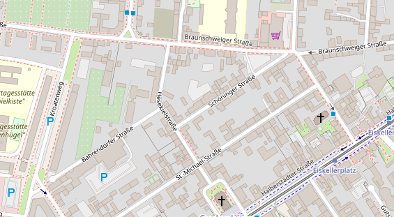 Physiotherapie auf Satellitenbild