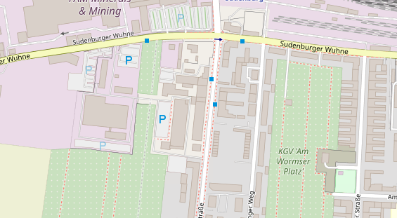 Physiotherapie auf Satellitenbild