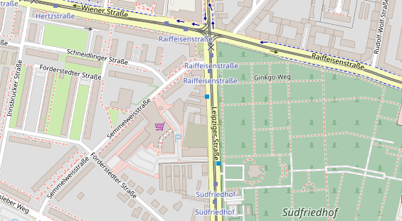 Physiotherapie auf Satellitenbild