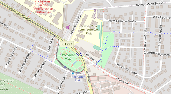 Physiotherapie auf Satellitenbild