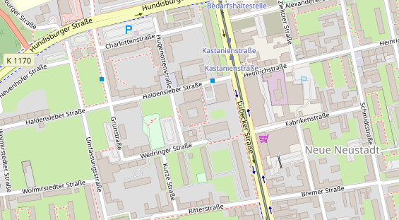 Physiotherapie auf Satellitenbild