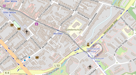 Physiotherapie auf Satellitenbild