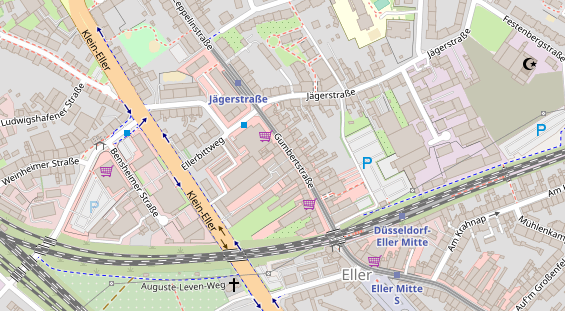 Physiotherapie auf Satellitenbild